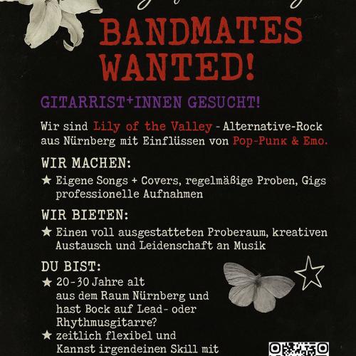 Kleinanzeige Gitarrist*innen/Bassist*innen gesucht! - Bild 1