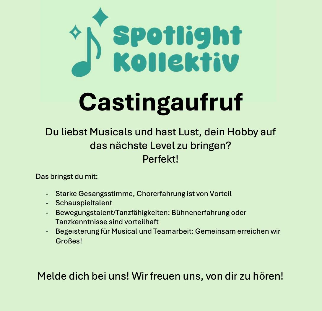 Kleinanzeige Casting für Münchner Musicalgruppe - Bild 1