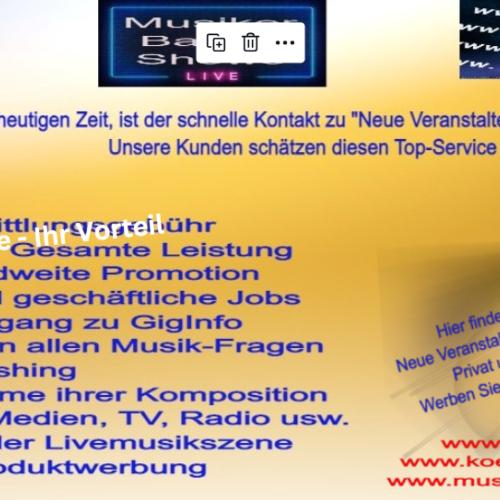 Kleinanzeige Musiker und Bands für deutschlandweite Promotion - Bild 1