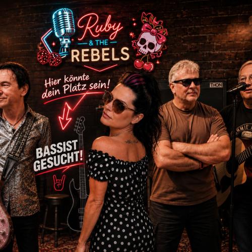 Kleinanzeige BASSIST GESUCHT – RUBY &amp; THE REBELS | ROCKBAND RÜSSELSHEIM 🎸🔥 - Bild 1