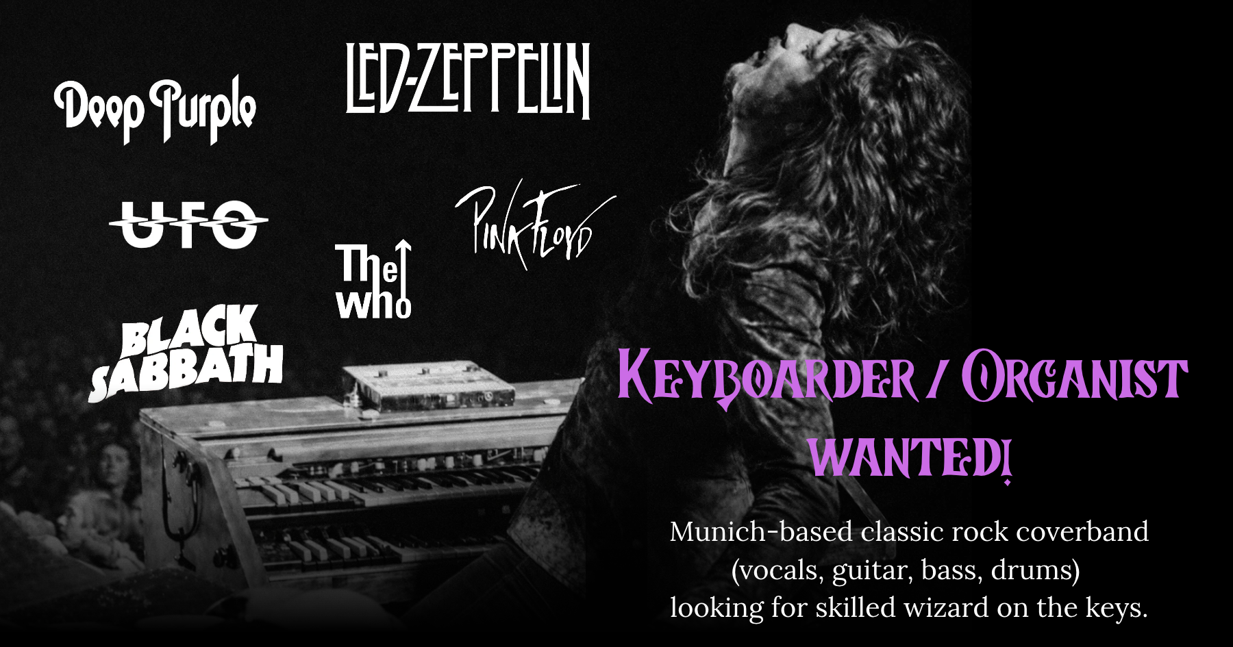 Kleinanzeige Keyboarder gesucht! Keyboarder wanted! - Bild 1