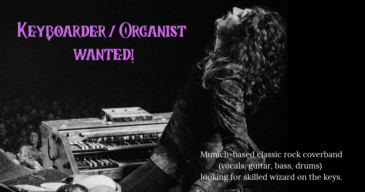 Kleinanzeige Keyboarder gesucht! Keyboarder wanted! - Bild 2